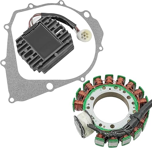 Miniatura 4 de Caltric Rectificador de estator y regulador con junta compatible con Yamaha Big Bear 350 Yfm350 4X4 1990-1994