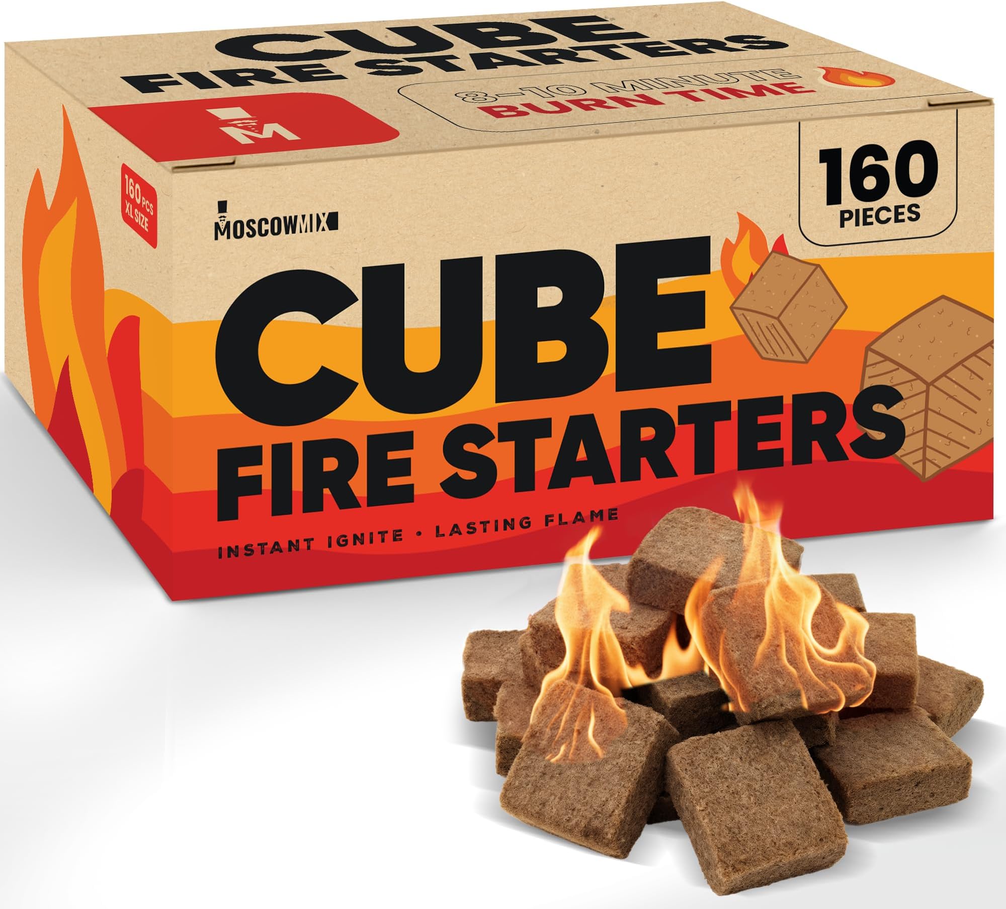 Moscow-Mix Fire Starter Cubes 160 PCS