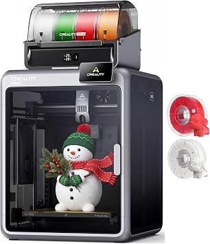 Creality K2 Pro Combo A 3D Printer with CFS, Holiday Bundle with Hyper RFID PLA Filament 2KG White/Red