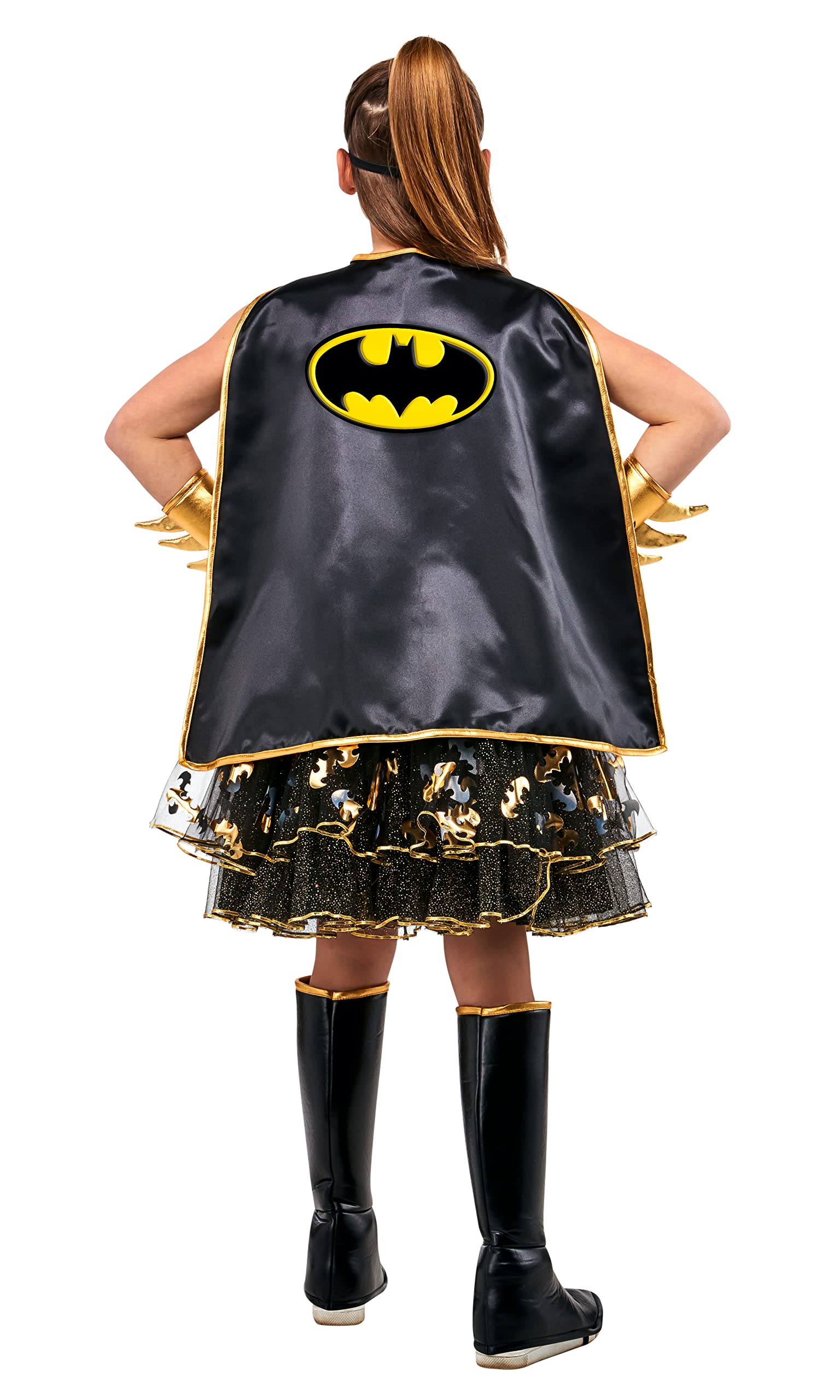 Rubie's Girl's DC Batgirl Tutu Dress with Cape and Mask, Large