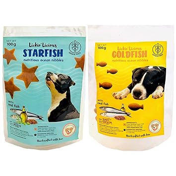 Clever Canine Gluten Free Combo Pack of 2 Dog Treat, Real Fish Flavour, 140 GMS