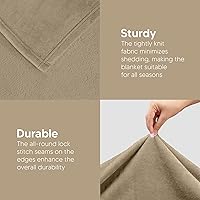 Vista 165 de Utopia Bedding - Manta de vellón de lujo, mullida, antiestática; manta de suave microfibra de 8.8 oz/yd² (300 g/m²) para cama; tamaño individual