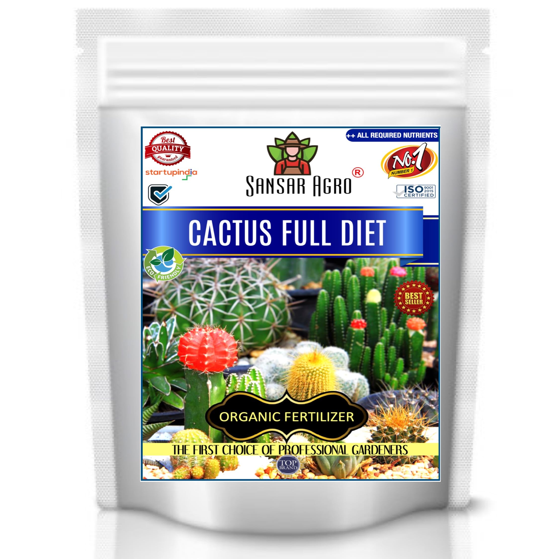 Sansar Agro® Cactus Full Diet, Essential Organic Fertilizer Dite For cactus Plants, Double Filtered with All Required Nutrients and Active Micro-Organism fast growth (900 gm)-picture-23