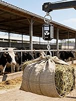 Vista 5 de Báscula colgante digital portátil resistente para grúa de 400 libras, 440.9 lbs, 2 pilas AAA (no incluidas)