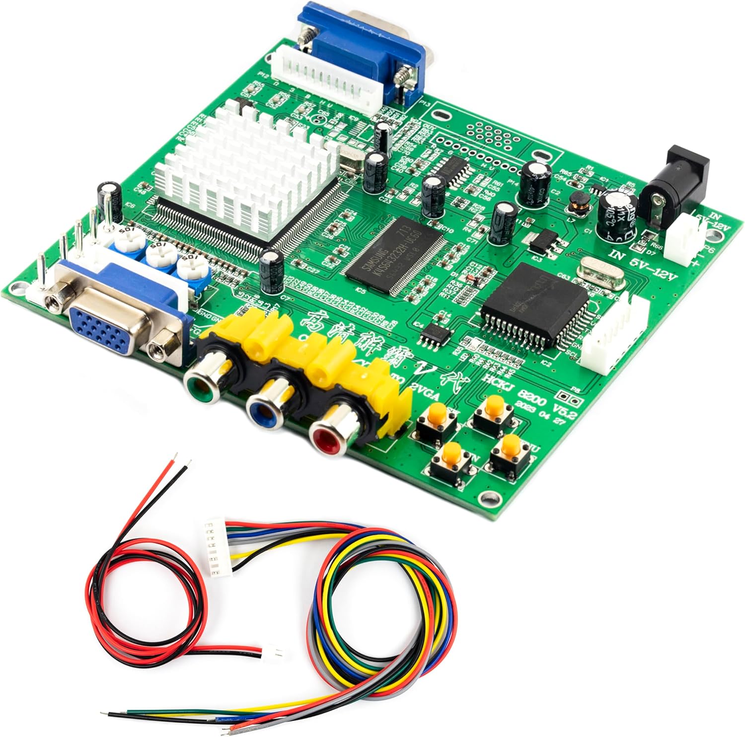 for GBS8200 Arcade Game Video Converter Board CGA/EGA/YUV/RGB to VGA Output Module 1 Channel GBS-8200 Monitor LCD HD CRT Latest Version