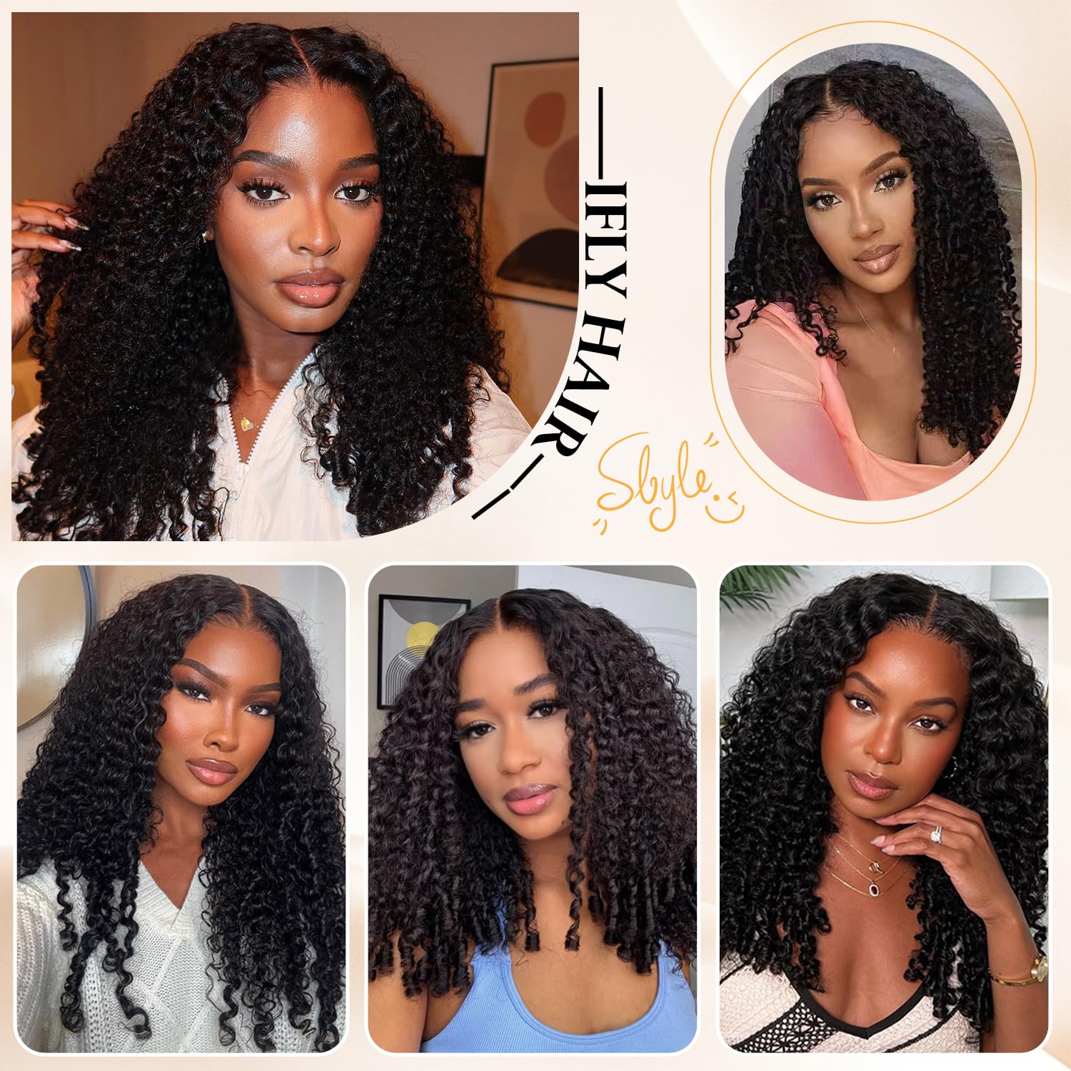Human Hair Bundles Extensions Extensiones de cabello humano Burmese Curly Bundles Human Hair Water Wave with Spiral Curly End Weave Unprocessed Brazilian Virgin Hair Natural Black 12 14 16 Inches 210g