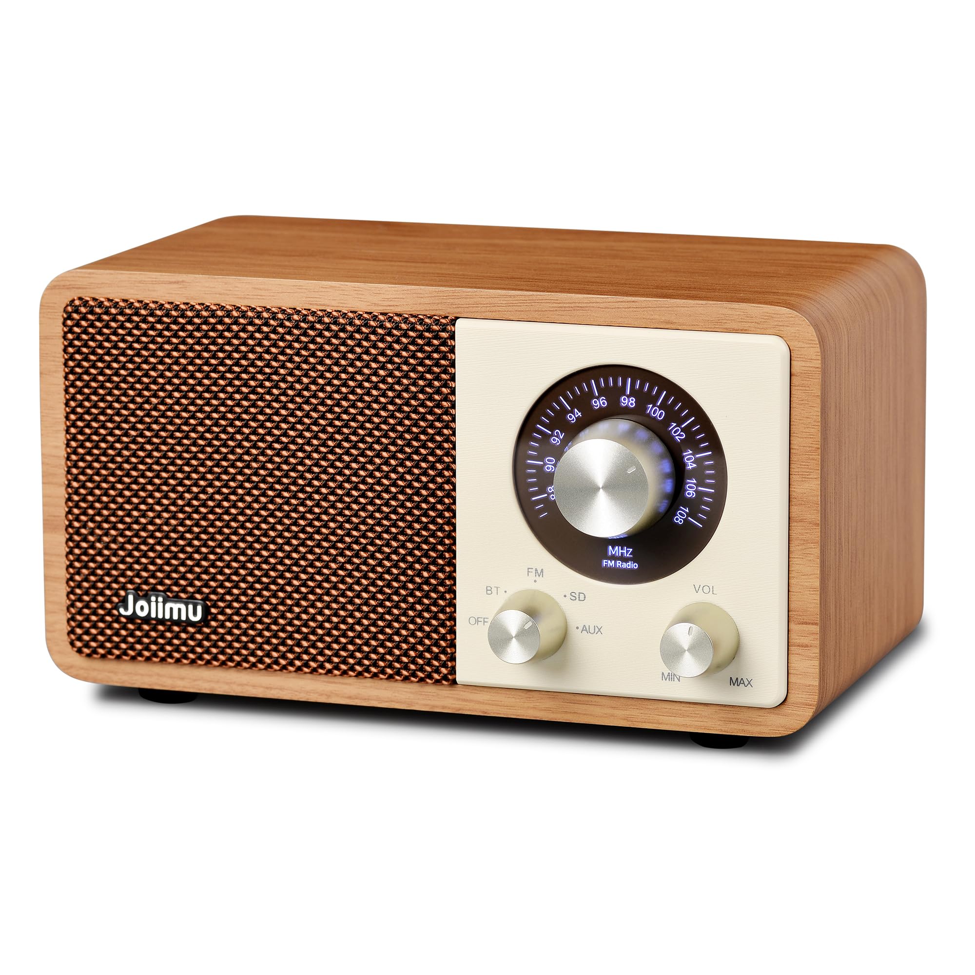 Amazon.com: JOIIMU Vintage FM Radio Bluetooth Speaker, Built-in