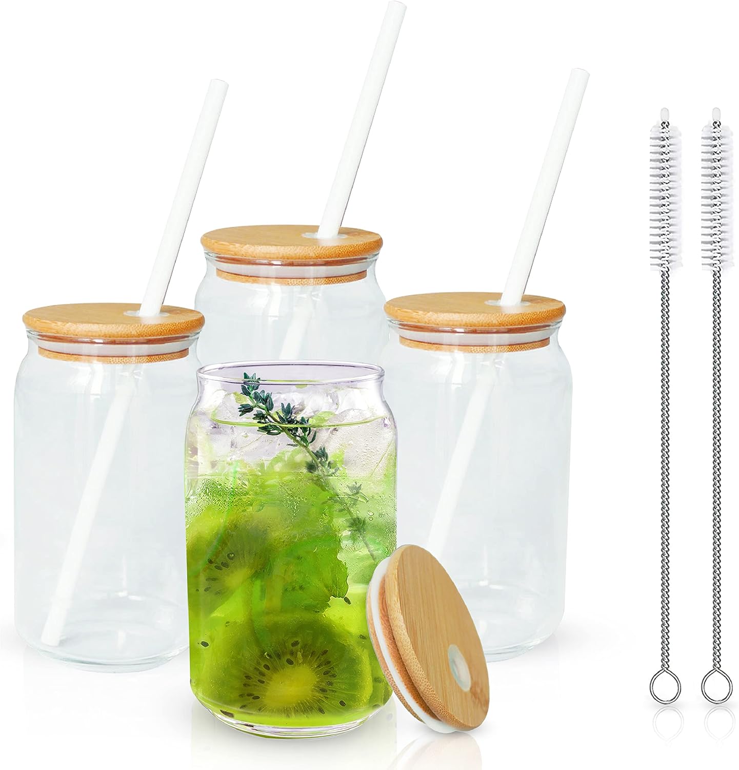 Look Up (4 Piece Set) (Plastic Straws) Drinking Glasses