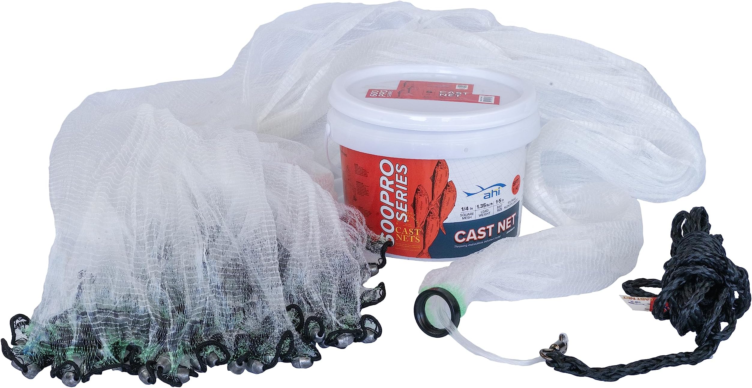 Ahi USA 600 Pro Series 6 Panel Cast Net