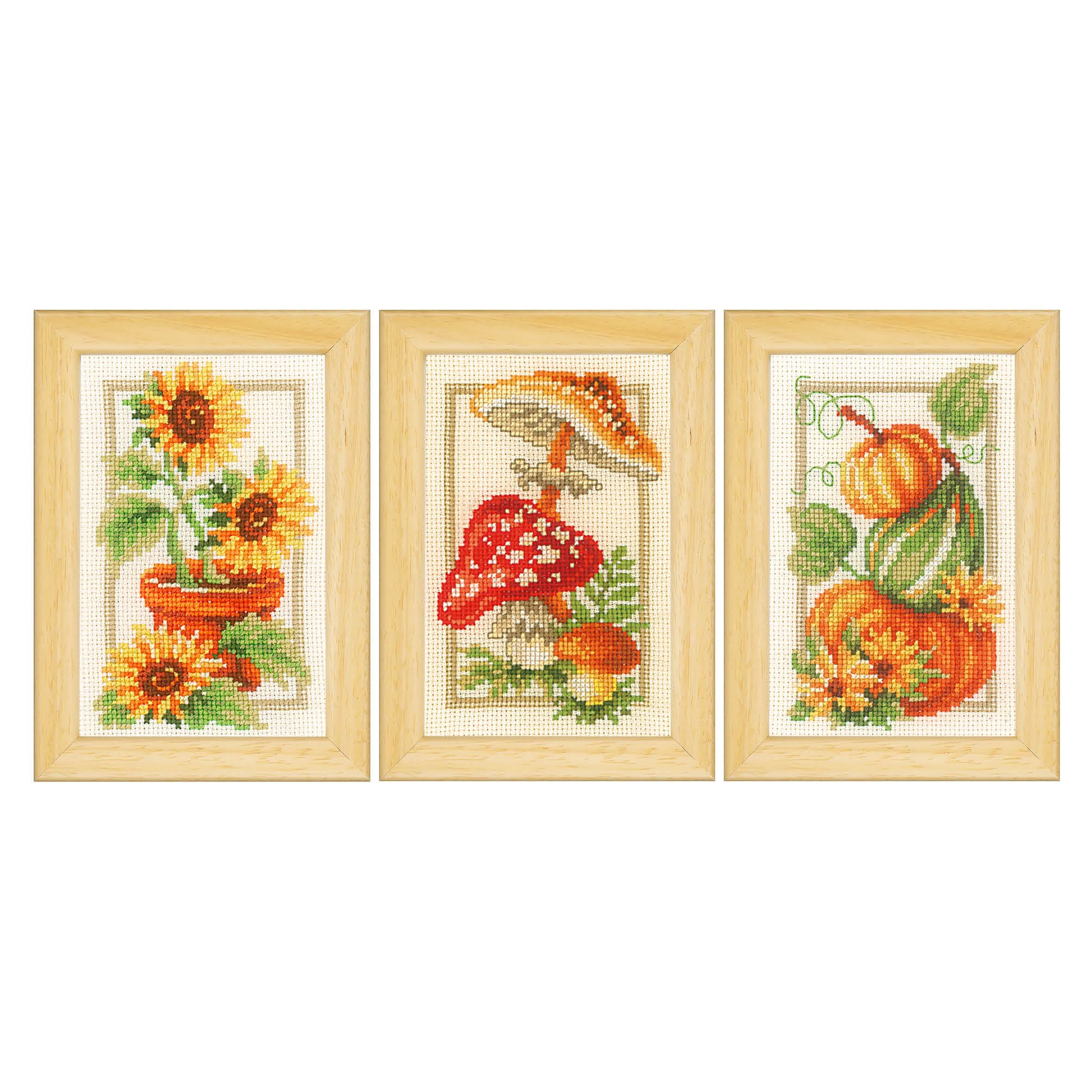 Point de croix compté kit complet Vervaco broderie automne DIY loisir