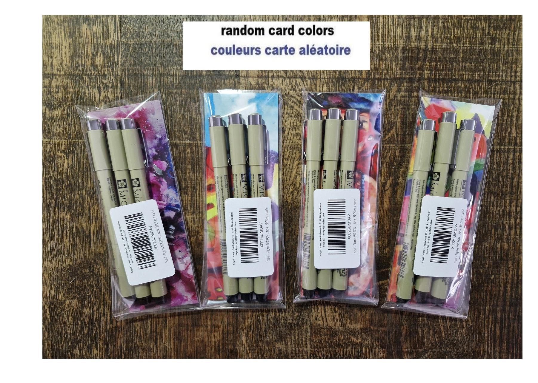 Pigma MICRON Sakura 02 czarny. 3 szt. i 1 karta