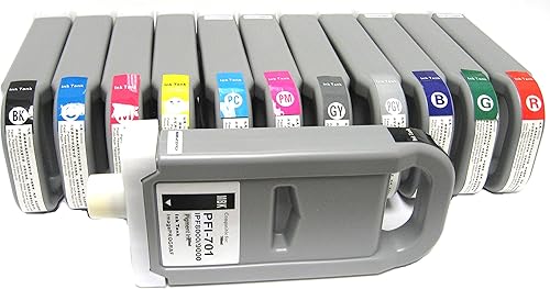 PFI-701nuevo cartucho de tinta compatible para Canon IPF8000IPF9000iPF8000S iPF9000S 5de 12