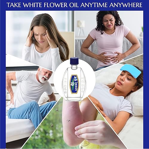Miniatura 5 de White Flower Combo de aceite de bálsamo analgésico externo (0.7 fl oz+0.3 fl oz+0.1 fl oz), alivio del dolor de artritis tópica, aceite de masaje de