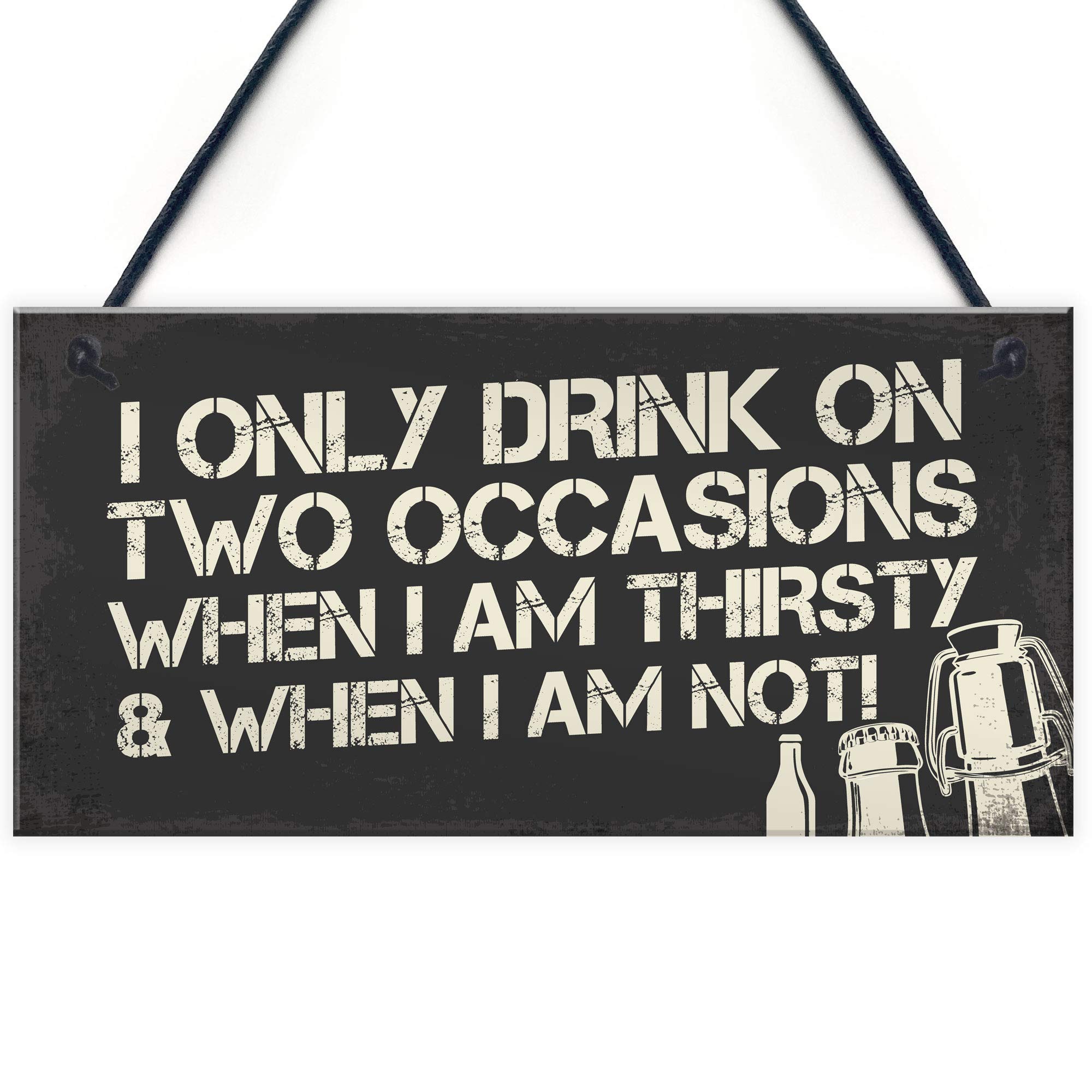 Red Ocean Funny Home Bar Signs And Plaques Alcohol Novelty Man Cave Decor Gifts Hanging Sign For Home Bar Pub