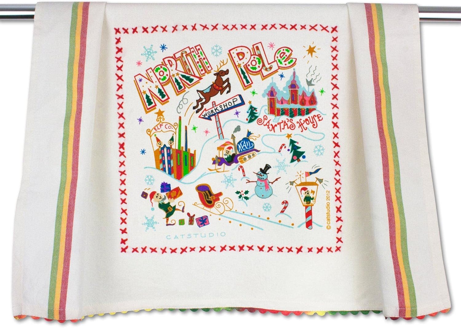 Catstudio North Pole Dish & Hand Towel | Great for Kitchen, Bar, & Bathroom