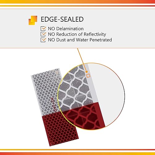 Miniatura 6 de Reflomax Cinta reflectante aprobada por DOT-C2 de grado premium, cinta rígida de visibilidad para vehículos profesionales DayBright para remolques,