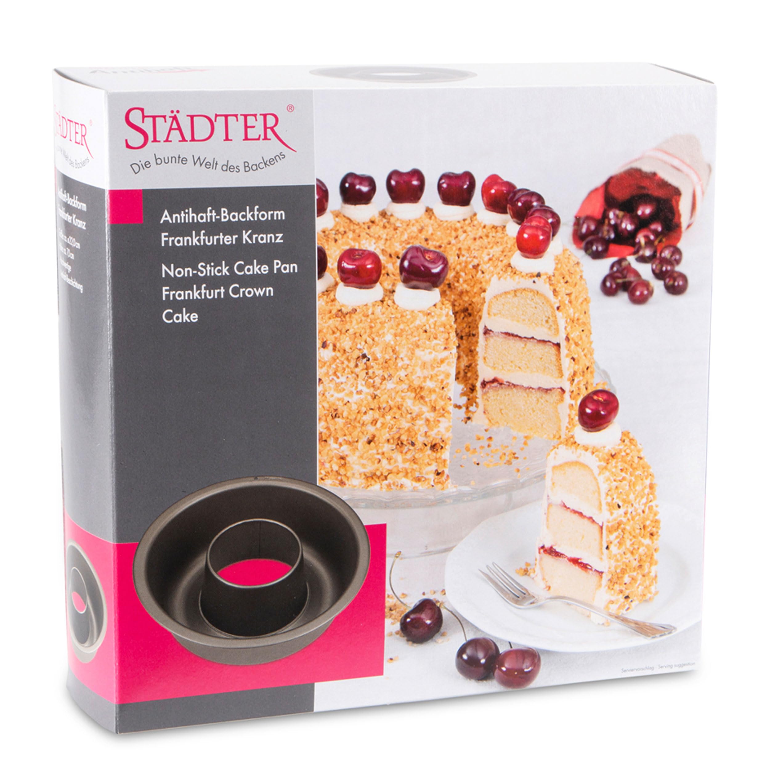 Städter 536029 Backform, Metall, grau, 22 x 7cm