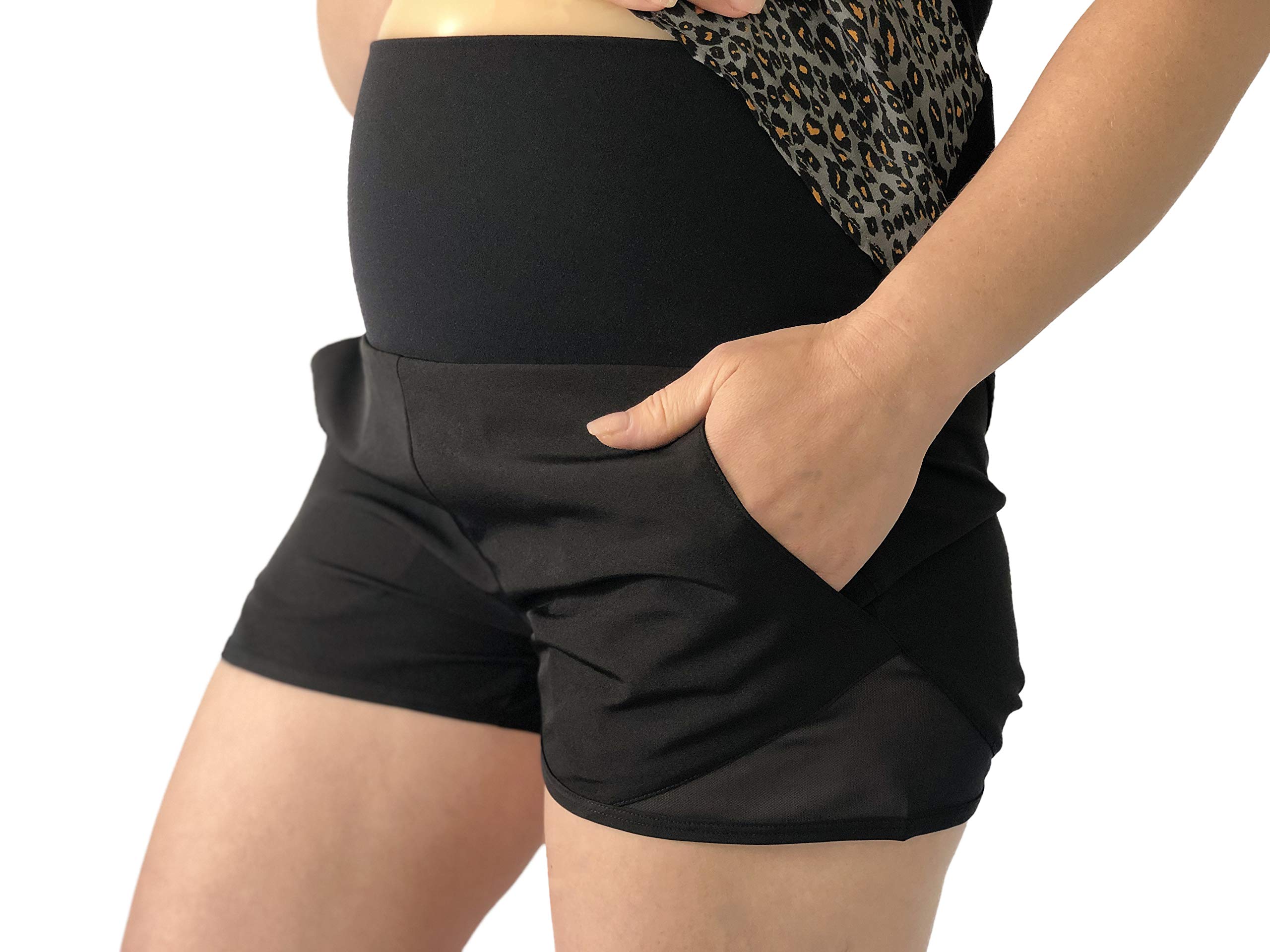 Elan Array Summer Maternity Shorts for Women. Cute Maternity Clothes & Comfy Maternity Shorts