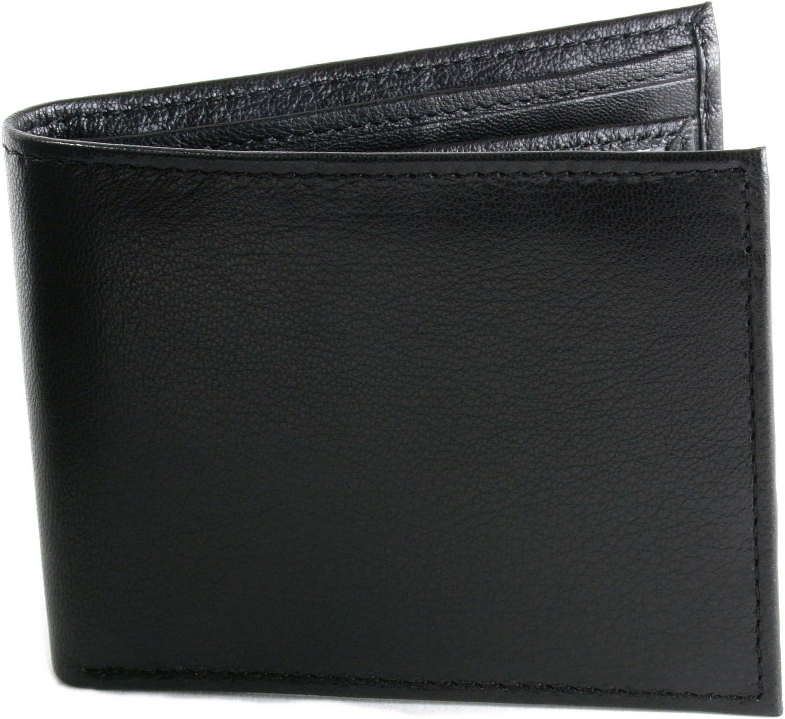 Hammer Anvil Men's RFID Blocking Multi-Card Compact Center Flip Bifold Wallet Black
