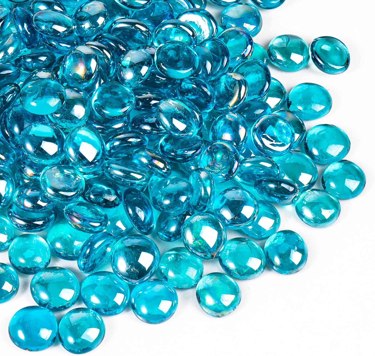 FutureWay Fire Glass Beads 10 Pound 1/2 Inch Fire Pit Glass for