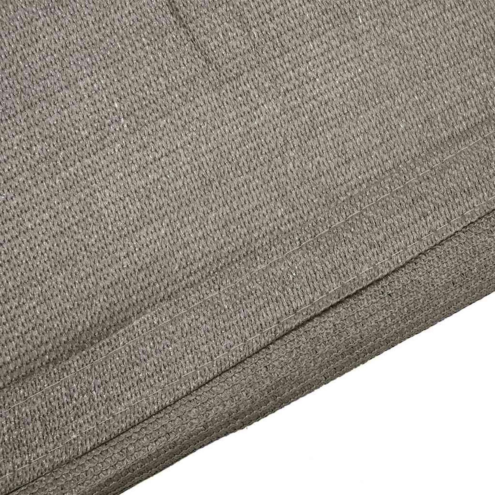 Gecheer Zeltabdeckblatt Hellgrau Polyester 400 x 600 cm Tragbar Zelteppich Zeltdeckel Picknickdecke Wohnwagen Balkon Outdoor
