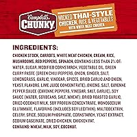 Vista 12 de Campbell's Chunky - Sopa de pollo al estilo tailandés con arroz y verduras, 18.6 onzas, paquete de 12