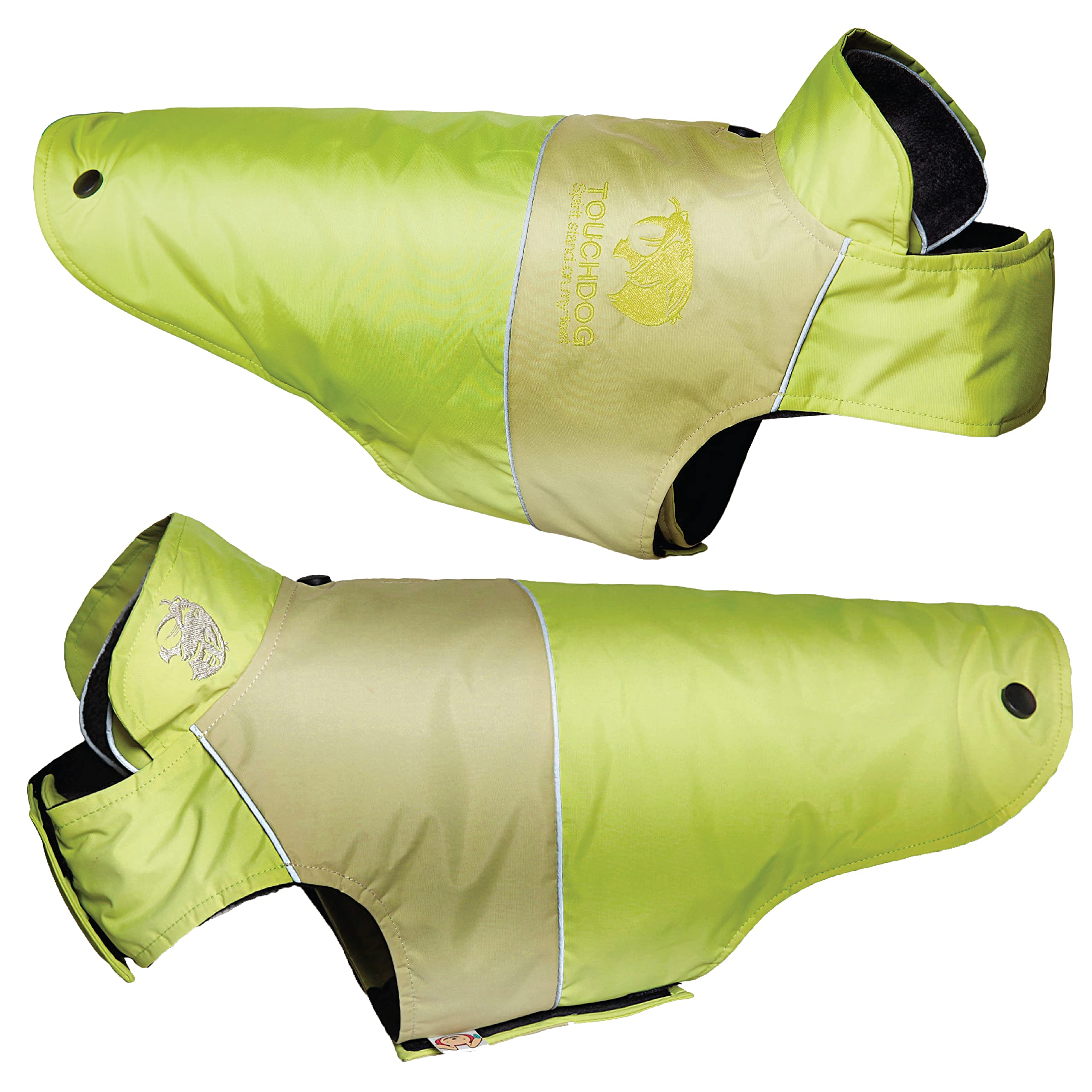 Touchdog Lightening-Shield Impermeabile 2-in-1 Convertible Dog Jacket W/Blackshark Technology