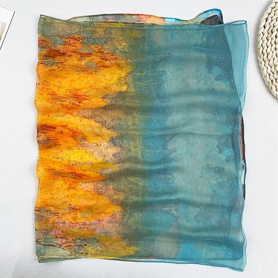 CYian Scarf for Women Lightweight Chiffon Scarfs Fashion Sheer Scarf Shawls Wraps for Spring Summer Winter Fall