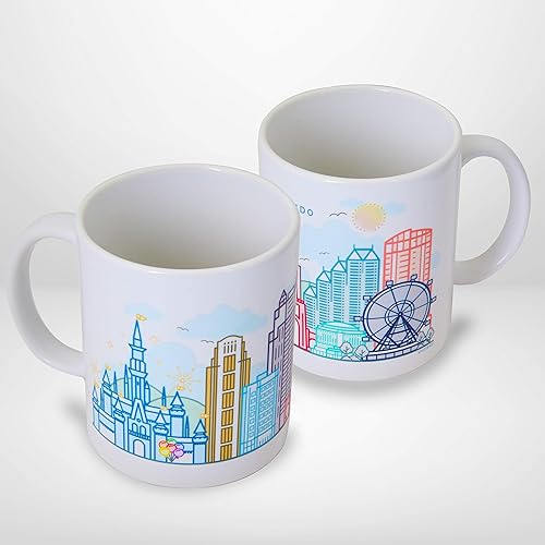 Miniatura 9 de Taza de cerámica de 11 onzas con caja de regalo, las mejores ciudades de Estados Unidos para café, té, apta para lavavajillas, apta para microondas