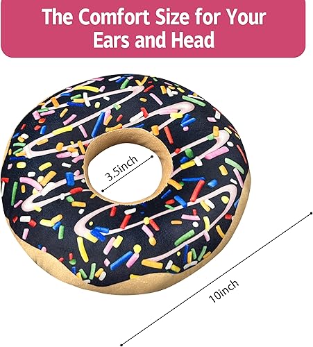 Miniatura 9 de BVOKQUC Almohada perforadora de oreja para dormir de lado, almohadas con agujeros para dolor de oído, almohada de dona para dormir del lado de la