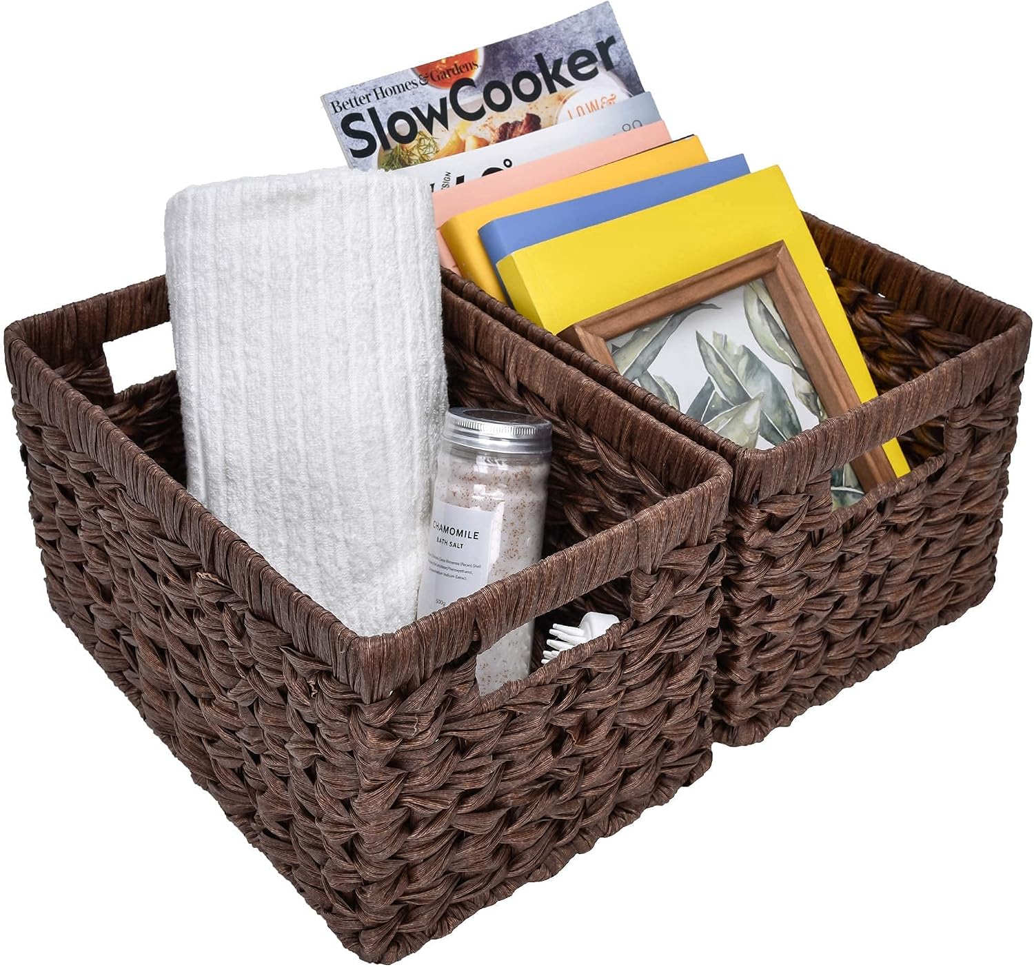 GRANNY SAYS Bundle of 2-Pack Wicker Baskets & 3-Pack Wicker Storage Baskets image 2