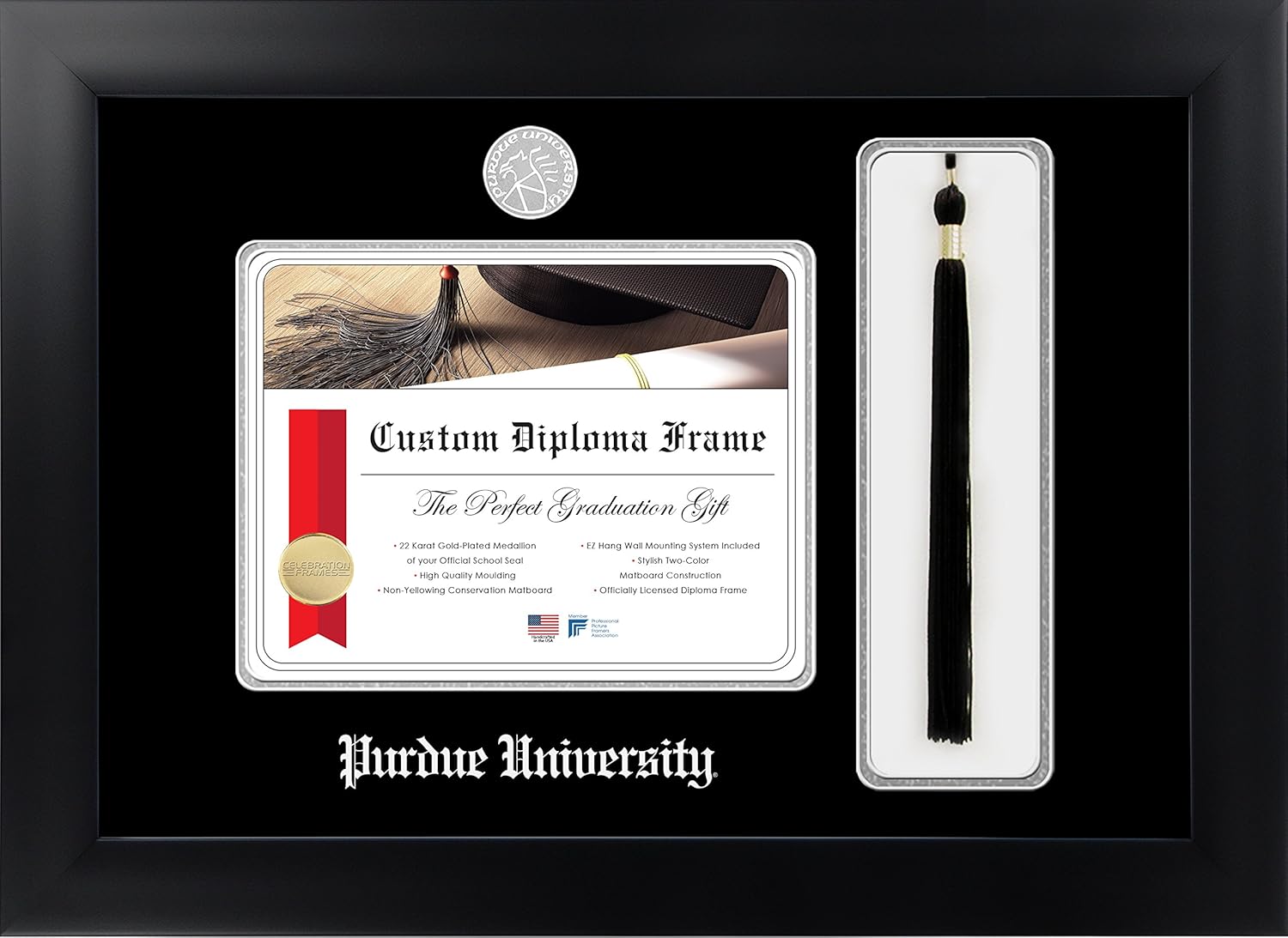 Infinity Diploma Frame, Black