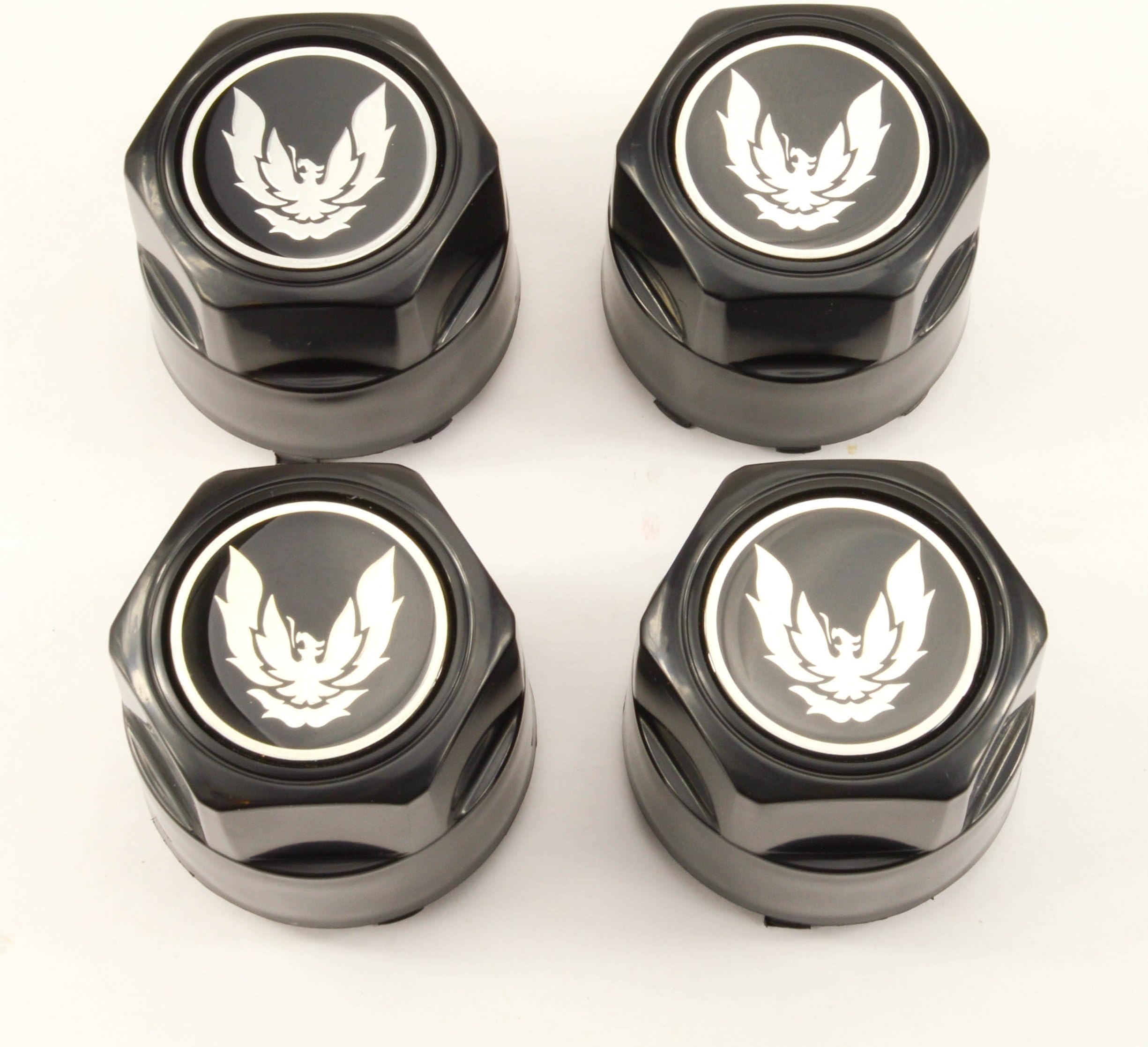 General Motors Set of 4 New GM Licensed 82-92 Pontiac Firebird Trans Am Formula GTA Aluminum Wheel Hub Center Caps Silver Bird