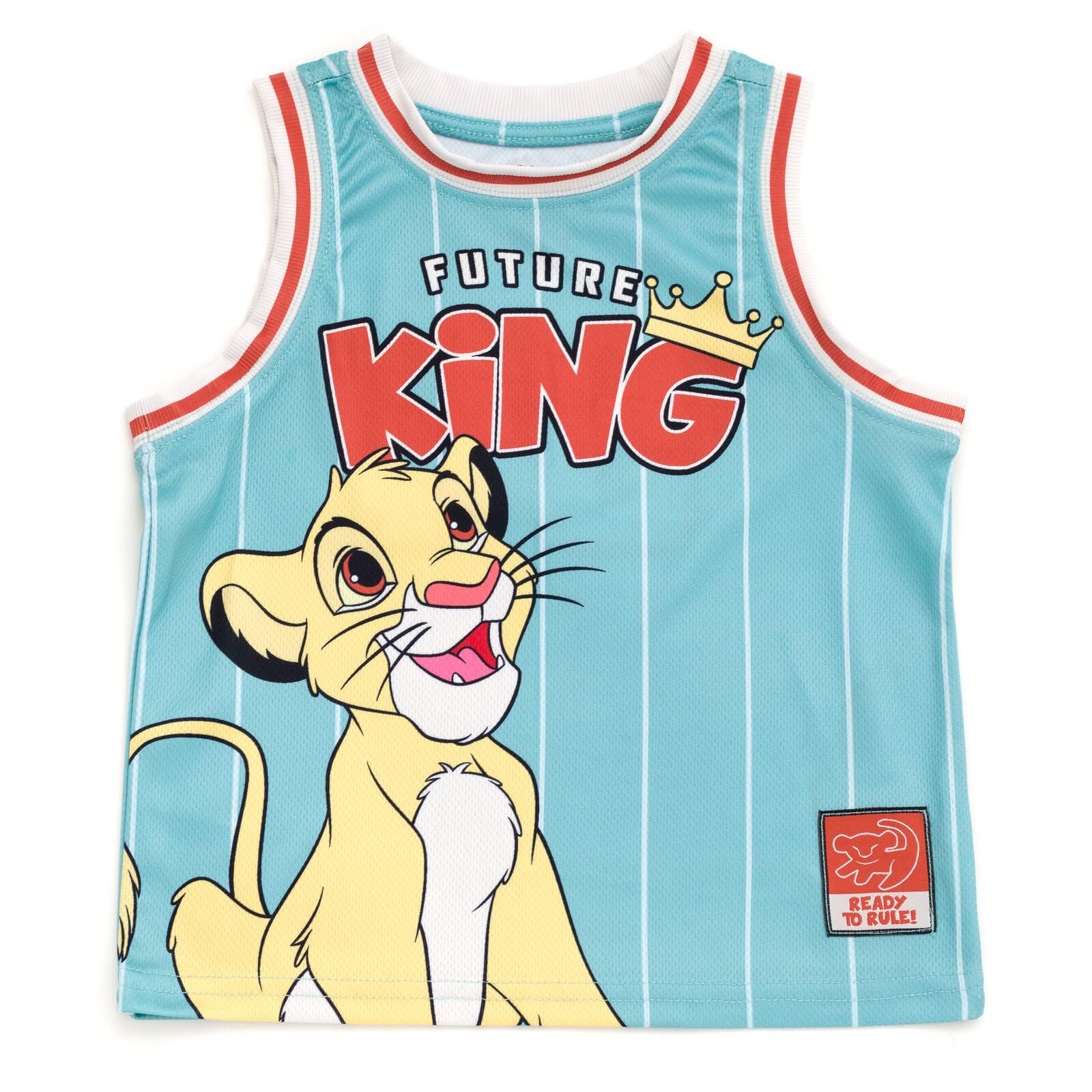 Disney Completo da basket e pantaloncini da bambino, abbigliamento atletico per bambini piccoli e grandi (2T-10/12)