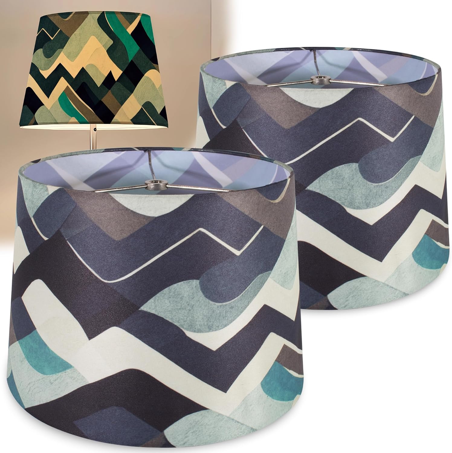 Cwiku Lamp shades Set of 2,Medium Lamp Shades for Table Lamps and Floor ...