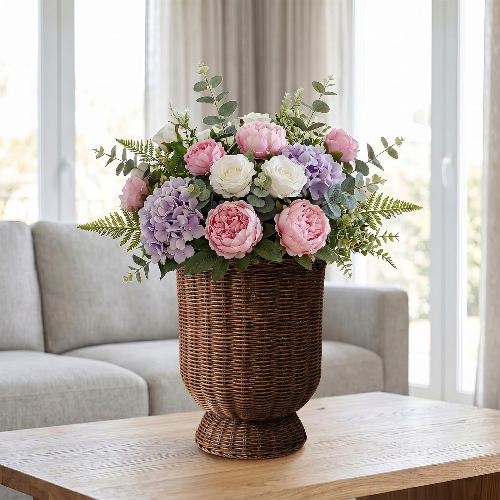 Cesta de Flores Boho Chic decoración del hogar para Dormitorio jarrones de
