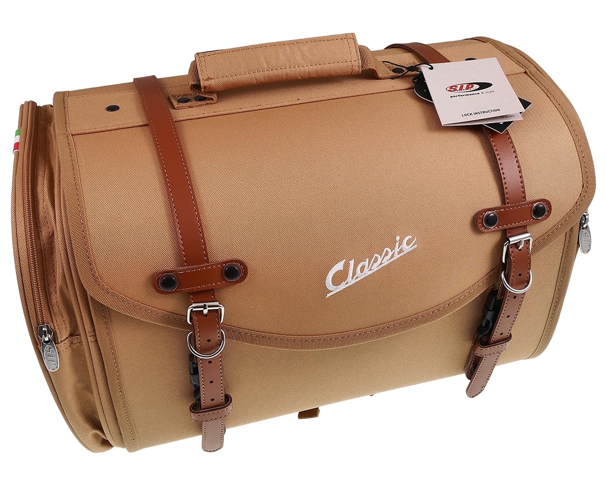 SIP Tasche/Koffer Classic, groß, für Gepäckträger, 480x300x270 mm, ca. 35 Liter, Nylon, braun