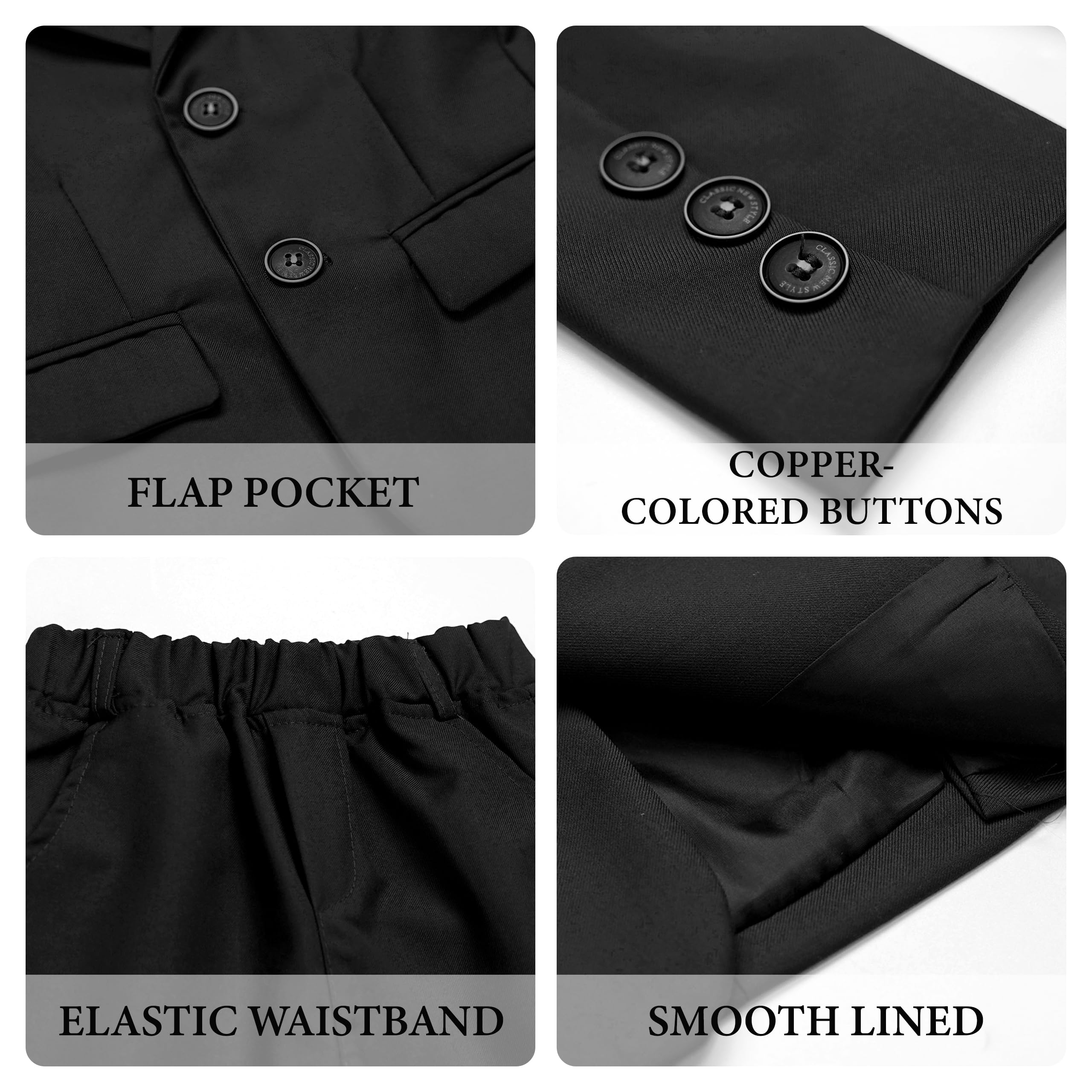 LOLANTA Completo da Ragazzo 2 Pezzi Blazer e Pantaloni per Bambini, Abbigliamento per Il Tempo Libero o Abito da Festa di Nozze, 2-13 Anni