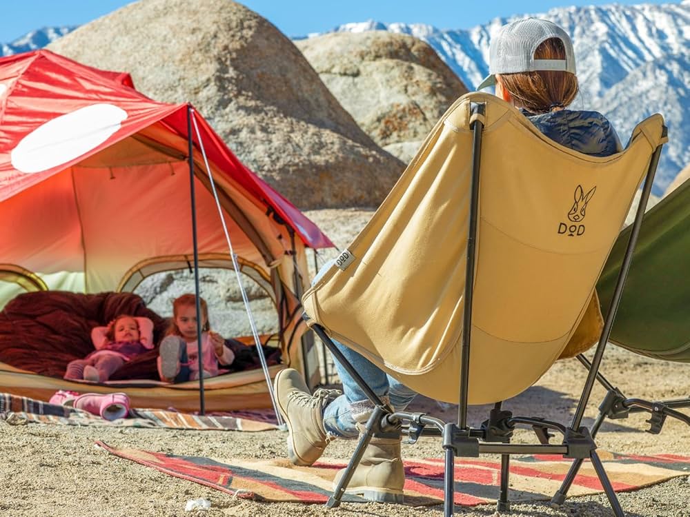 【DOD 】HIGH BACK COMPACT CHAIR DOD Sugoi Chair - A Portable Camping and Backpacking Chair