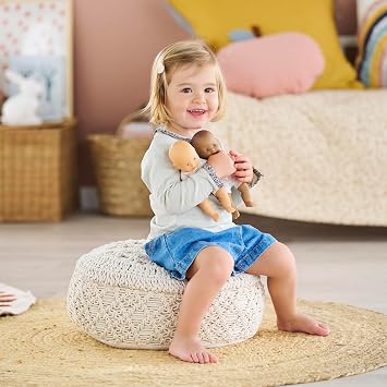 Corolle Mini Calin Bunnies Baby Doll - Small 8 Soft Body with Blue Eyes, Vanilla Scented, Baby Dolls for 2 Year Old Girls - Washable Doll