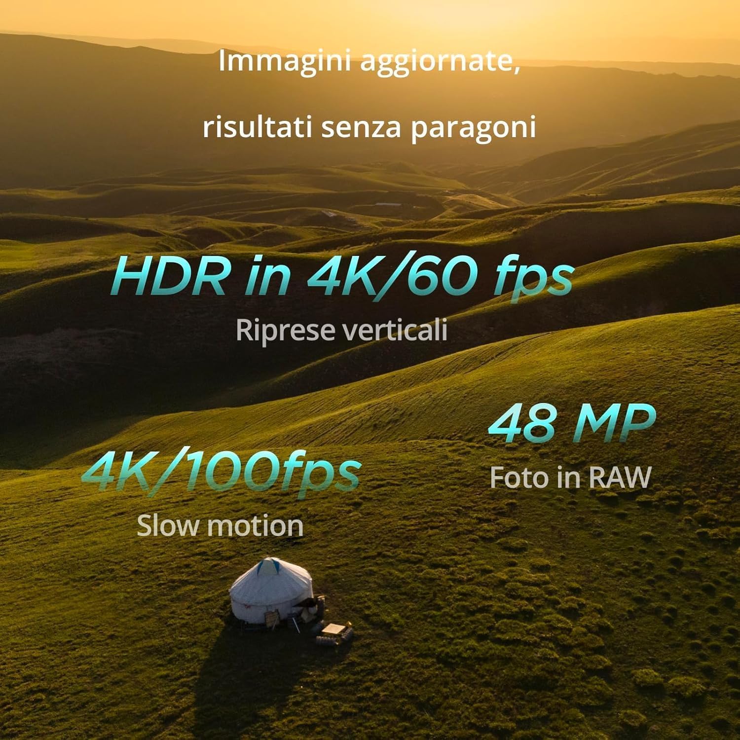 DJI Mini 4 Pro (con DJI RC-N2), mini drone pieghevole per adulti con fotocamera HDR in 4K, meno di 249 g, autonomia di volo di 34 min., distanza di trasmissione video max. di 20 km, C0