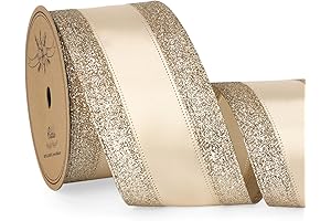 Ribbli Champagne Gold Wired Ribbon: An Elegant Christmas Ribbon
