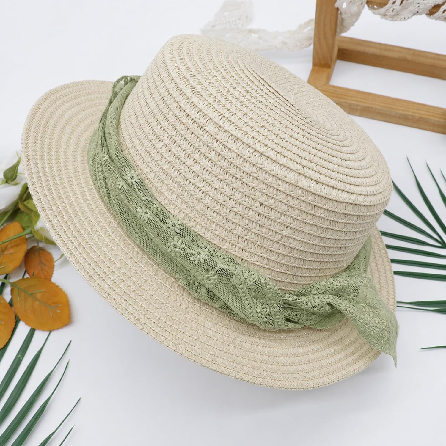 Bandana, Women Head Scarf, Head Scarf for Women, Lace Triangle Hair Scarfs Lightweight for Summer Beach Daily Wear image 3