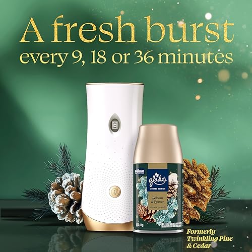Miniatura 2 de Glade Recambio automático en aerosol, bálsamo y abeto, ambientador perfumado para el hogar y el baño, 6.2 onzas, 3 unidades