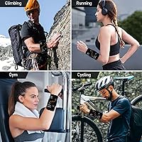 Vista 6 de Soporte de teléfono para correr, brazaletes de antebrazo giratorio de 360° y desmontable, compatible con todos los teléfonos celulares de 4.5 a 7