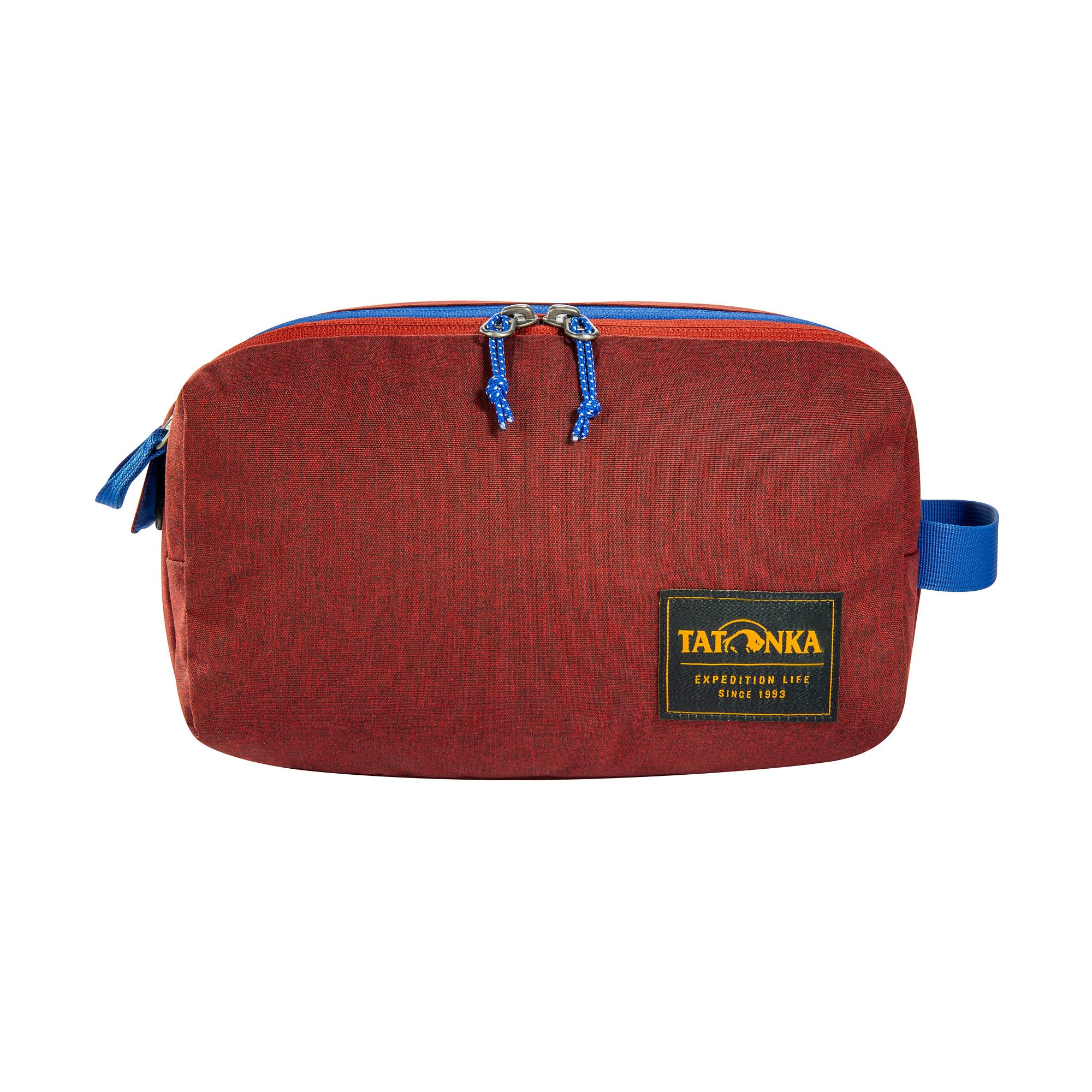 Tatonka Kosmetyczka Cosmetic Double Zip Pouch (6 l) – duża kosmetyczka z podwójnym otworem na zamek błyskawiczny i wieloma przegródkami – 17 x 27 x 13 cm (Tango Red)