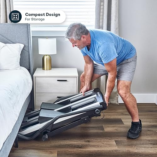 Miniatura 5 de Echelon Escaladora deportiva  Máquina cardiovascular casera de bajo impacto, diseño plegable, 3 niveles de inclinación, resistencia ajustable,