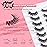 Wispy Lashes False Eyelashes Natural 16mm Fluffy Eyelashes Strip Lashes Pack 3D Volume Lashes 0.1MM Extra Thin Cotton Band Fake Eyelashes Soft Full Lashes C Curl Lashes Pack Siligli 7 Pair
