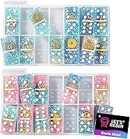Vista 1 de LET'S RESIN Moldes de Resina, Molde de Epoxi de Dominó Doble 6 Tamaño Estándar, Moldes Brillantes para Fundición de Resina, Moldes de Silicona