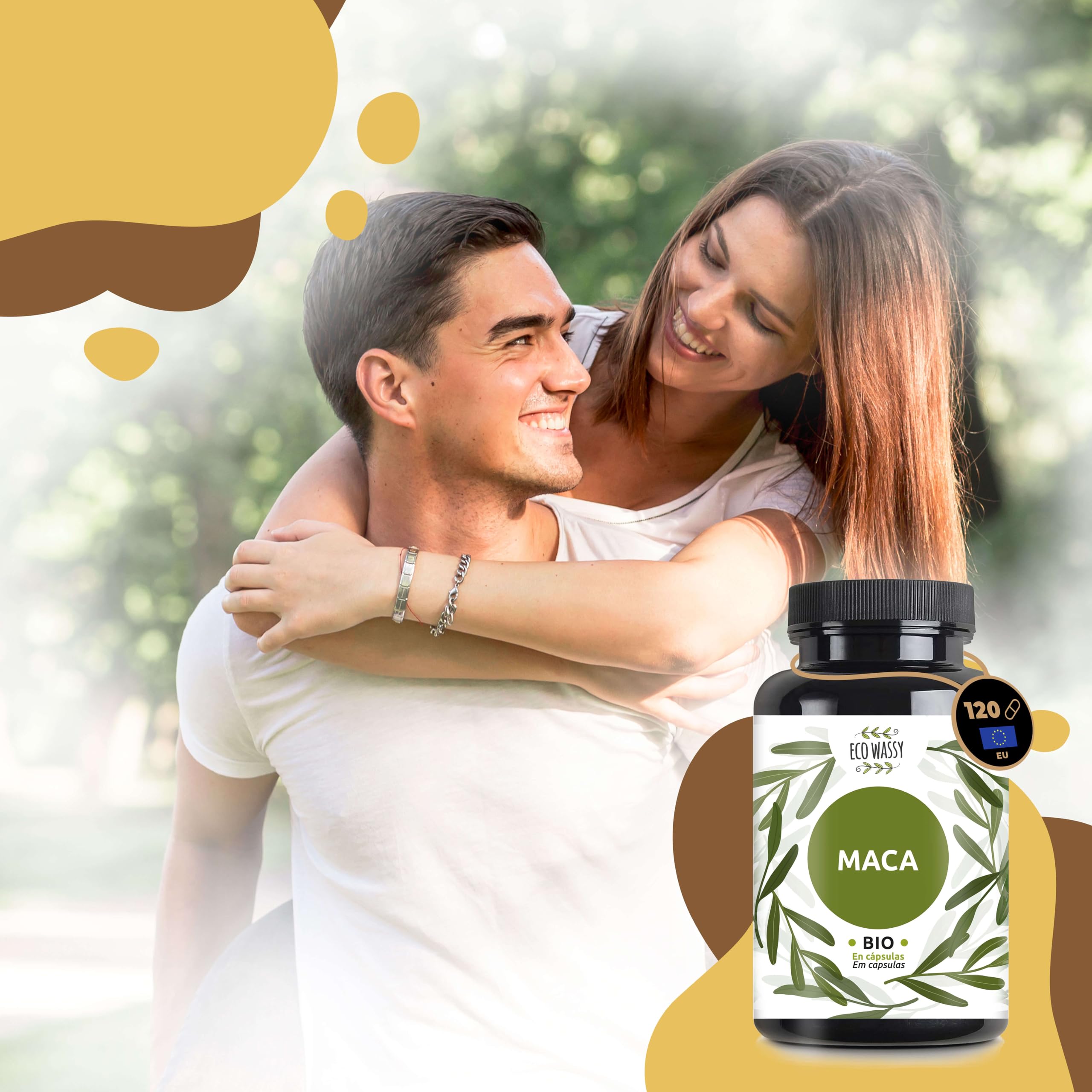 Maca Andine | Racine De Maca Péruvienne 100% Pure et Naturelle. 120 Gélules BIO. Sans Additifs. Augmentation de l’énergie, de la Vitalité et Des Performances. Aide le Système Immunitaire et l'équilib